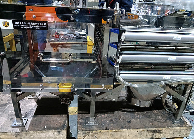 Type de boîtier spécial Machine de séparation magnétique à conduites liquides entièrement automatique pour l'industrie des batteries au lithium