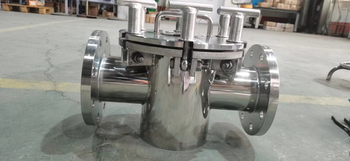 Type de tuyauterie liquide séparateur à aimant permanent séparateur de fer 304SS 316SS Ti Shell